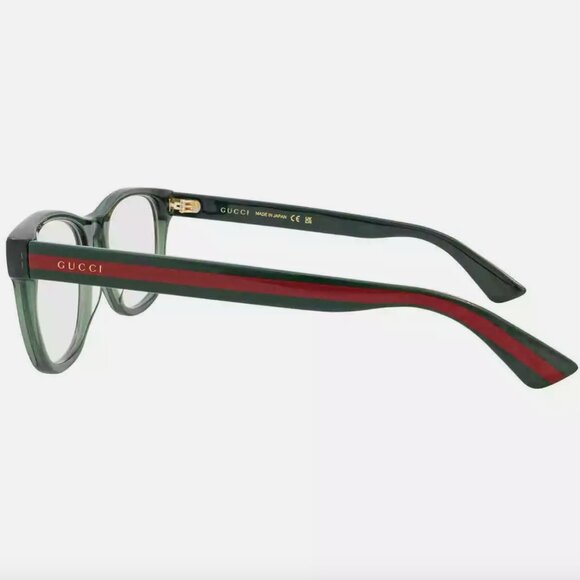 New! Gucci Demo Square Stripe Men's Eyeglasses - Picture 3 of 3